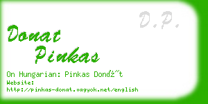donat pinkas business card